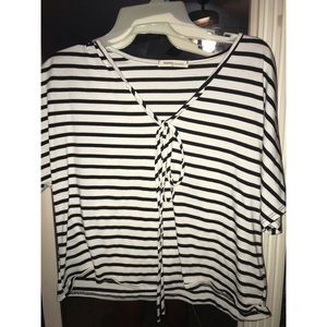 Black and white striped shirt